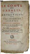 MONTFAUCON DE VILLARS, NICOLAS DE.  Le Comte de Gabalis; ou, Entretiens sur les Sciences Secretes.  3 parts in one vol.  1742